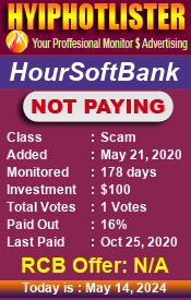 HourSoftBank details image on Hyip Hot Lister