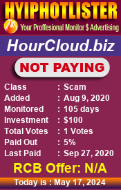 HourCloud.biz details image on Hyip Hot Lister